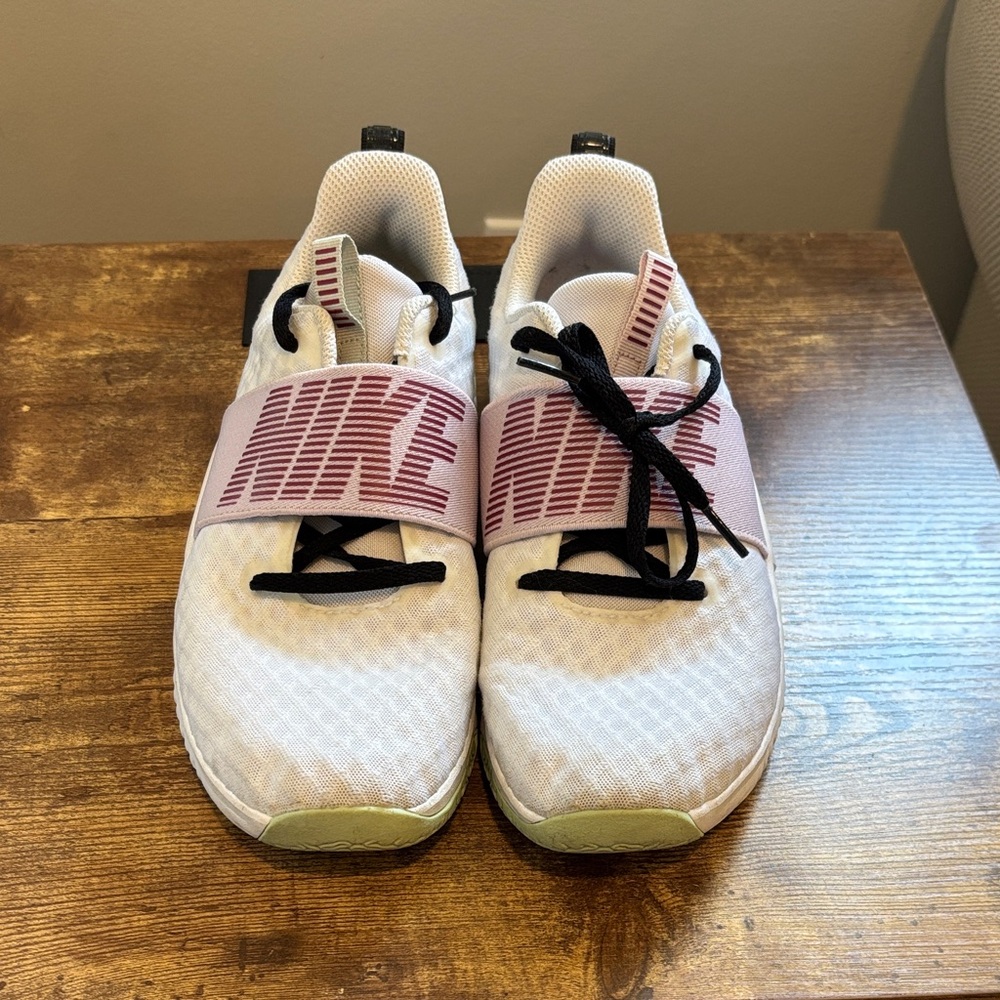 Nike White and Pink Sneakers